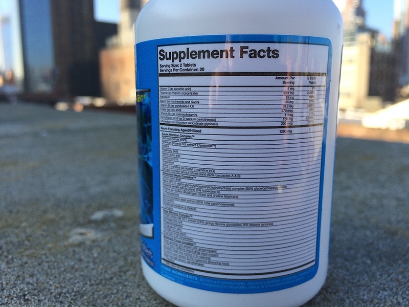 Focus Fast Nutrition Label and Ingredients